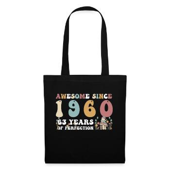 Génial depuis 1960 63 Année de Perfection - 63ème - Sac en tissu - noir - Devant