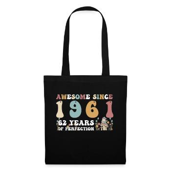 Awesome since 1961 62 Year of Perfection - 62nd - Tote Bag - black - Front