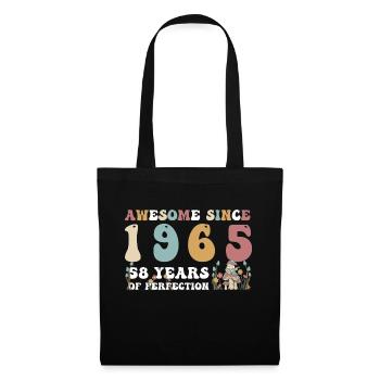 Awesome since 1965 58 Year of Perfection - 58th - Tote Bag - black - Front
