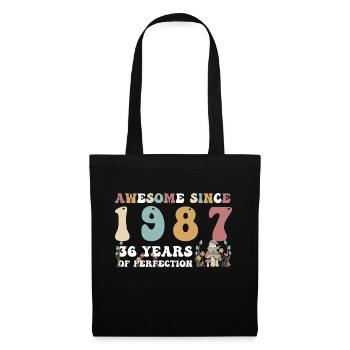 Awesome since 1987 36 Year of Perfection - 36th - Tote Bag - black - Front