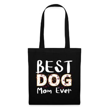 Meilleure Maman Chien - Sac en tissu - noir - Devant