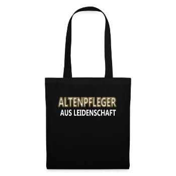 Altenpfleger - Stoffbeutel - Schwarz - Vorne