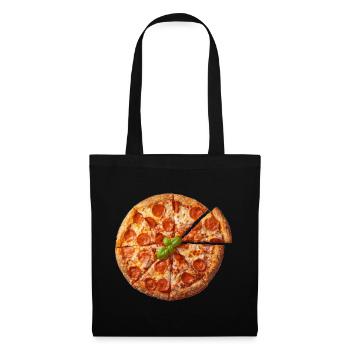 Einfach Pizza - Stoffbeutel - Schwarz - Vorne
