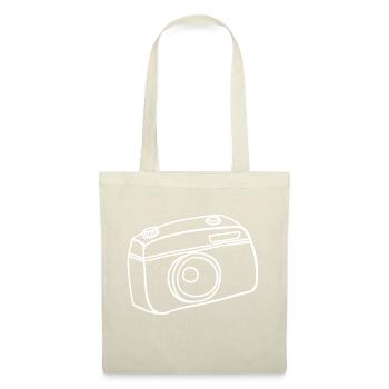 Caméra dessinée à la main - Sac en tissu - nature - Devant
