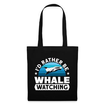 Whale Watching Whale Watching Orca Blue Whale - Tote Bag - black - Front