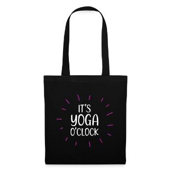 C’est Yoga O’Clock - Sac en tissu - noir - Devant