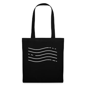 Waves - Stoffbeutel - Schwarz - Vorne