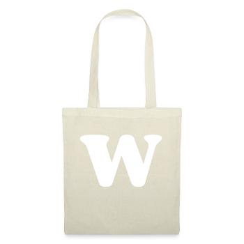 Lettre w - Sac en tissu - nature - Devant