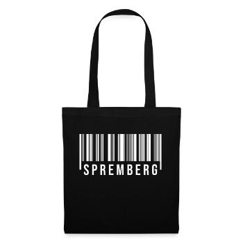 Spremberg Strichcode1 - Stoffbeutel - Schwarz - Vorne