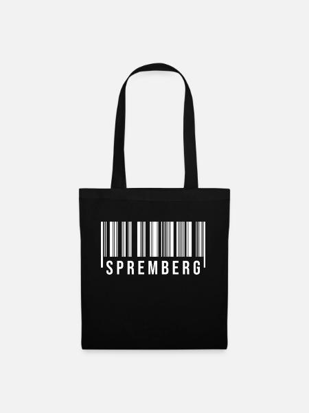 Spremberg Strichcode1 - Stoffbeutel - Schwarz