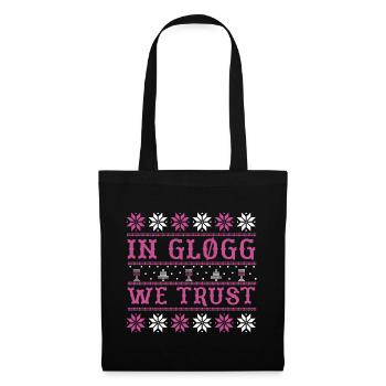 In Gløgg We Trust - Schweden Glühwein Glögg - Stoffbeutel - Schwarz - Vorne