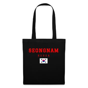 Seongnam Korea - Stoffbeutel - Schwarz - Vorne