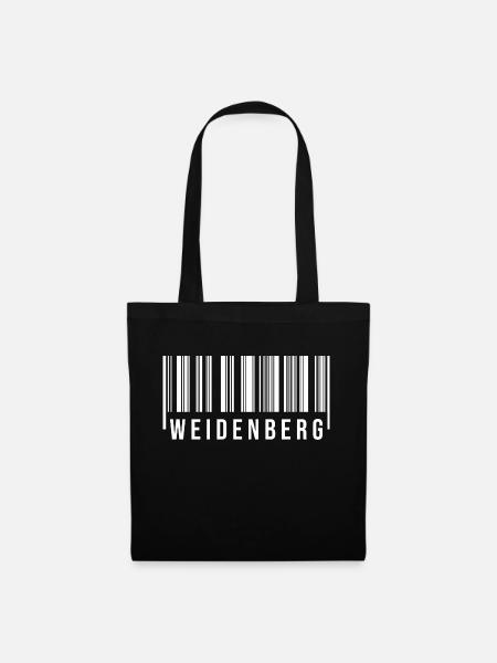 Weidenberg Bayern - Stoffbeutel - Schwarz