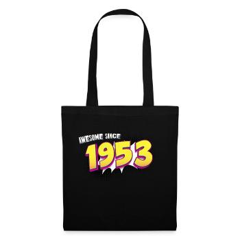 Retro 70th birthday in Pop Art Comic Book Style - Tote Bag - black - Front