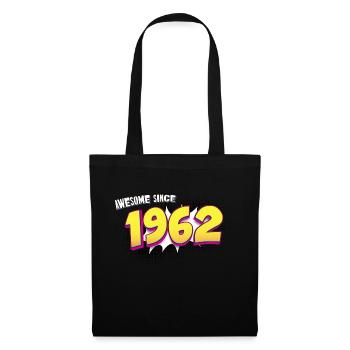 Retro 61st birthday in Pop Art Comic Book Style - Tote Bag - black - Front