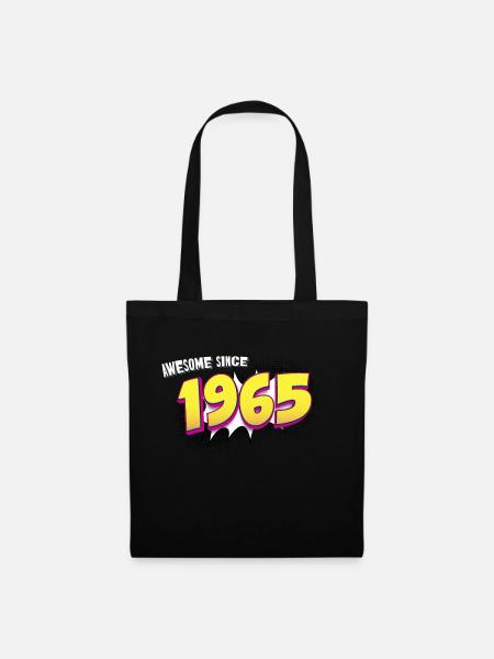 Retro 58. Geburtstag im Pop Art Comic Stil - Stoffbeutel - Schwarz
