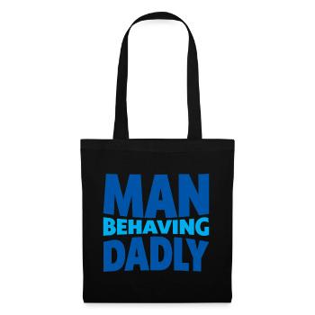 Homme Se Comportant Papa 4 - Sac en tissu - noir - Devant
