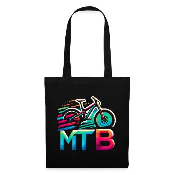 Vibrant MTB Bike Splash - Tote Bag - black - Front
