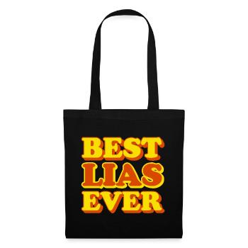 Lia's First Name Funny Gift - Tote Bag - black - Front