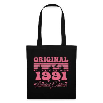 33rd Birthday Gift 1991 Woman | Born in 1991 - Tote Bag - black - Front