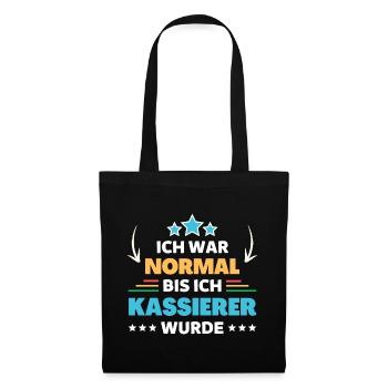 Ich war normal bis ich Kassierer wurde - Stoffbeutel - Schwarz - Vorne