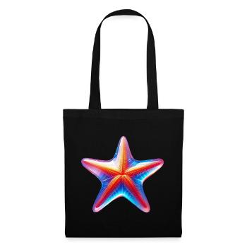 Étoile de mer - Sac en tissu - noir - Devant