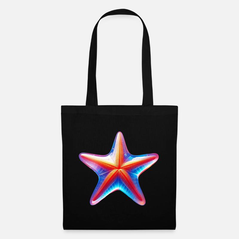 Stella marina - Borsa di stoffa - nero