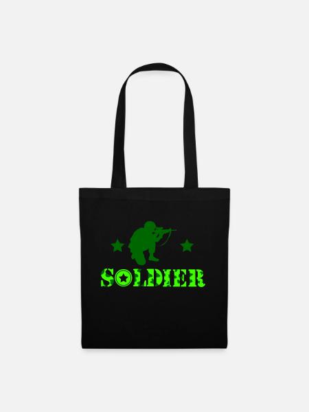 soldier - Stoffbeutel - Schwarz