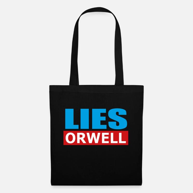 Lies Orwell - Stoffbeutel - Schwarz