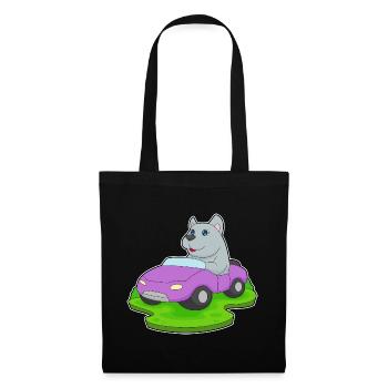 Dog Car - Tote Bag - black - Front