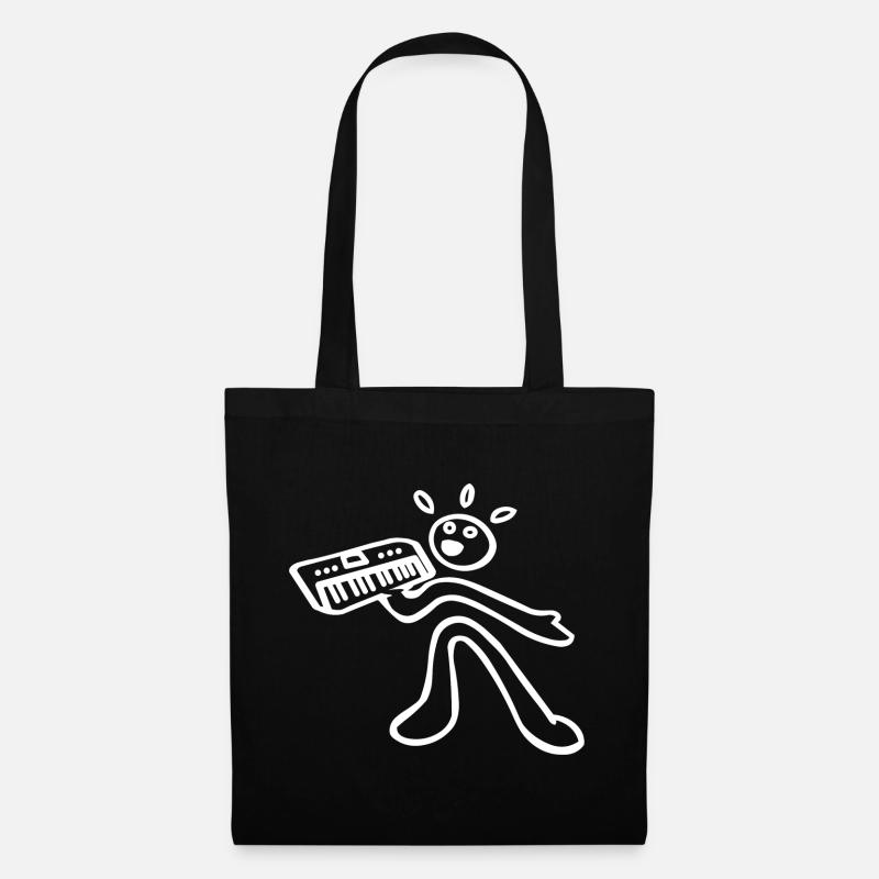 synth player - Tote Bag - black