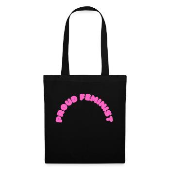 Proud Feminist - Tote Bag - black - Front