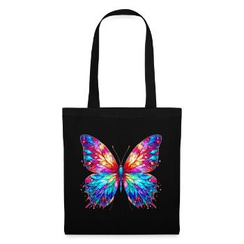 Schmetterling - Stoffbeutel - Schwarz - Vorne