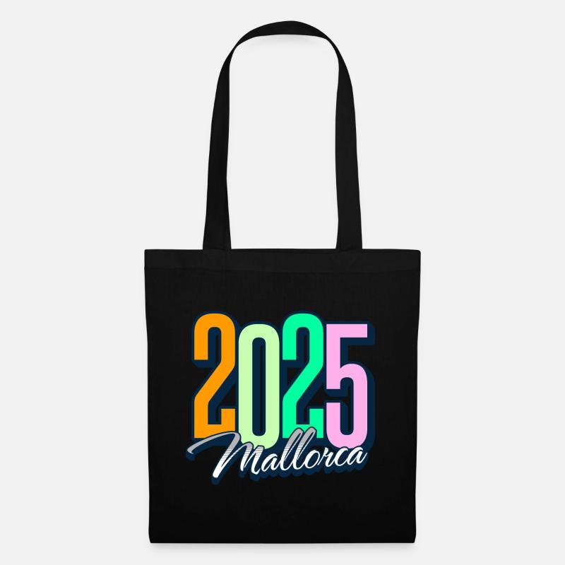 2025 Mallorca - Stoffbeutel - Schwarz