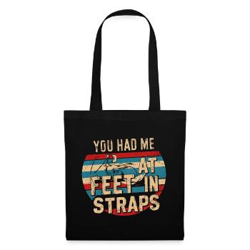 You Had Me At Feet In Straps 53 - Stoffbeutel - Schwarz - Vorne