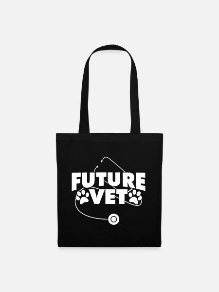 Veterinärstudent - Stoffbeutel - Schwarz