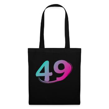 Number 49 multicolor - Tote Bag - black - Front
