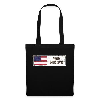 Austin United States Flag - Tote Bag - black - Front