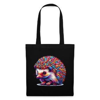 Hérisson - Sac en tissu - noir - Devant