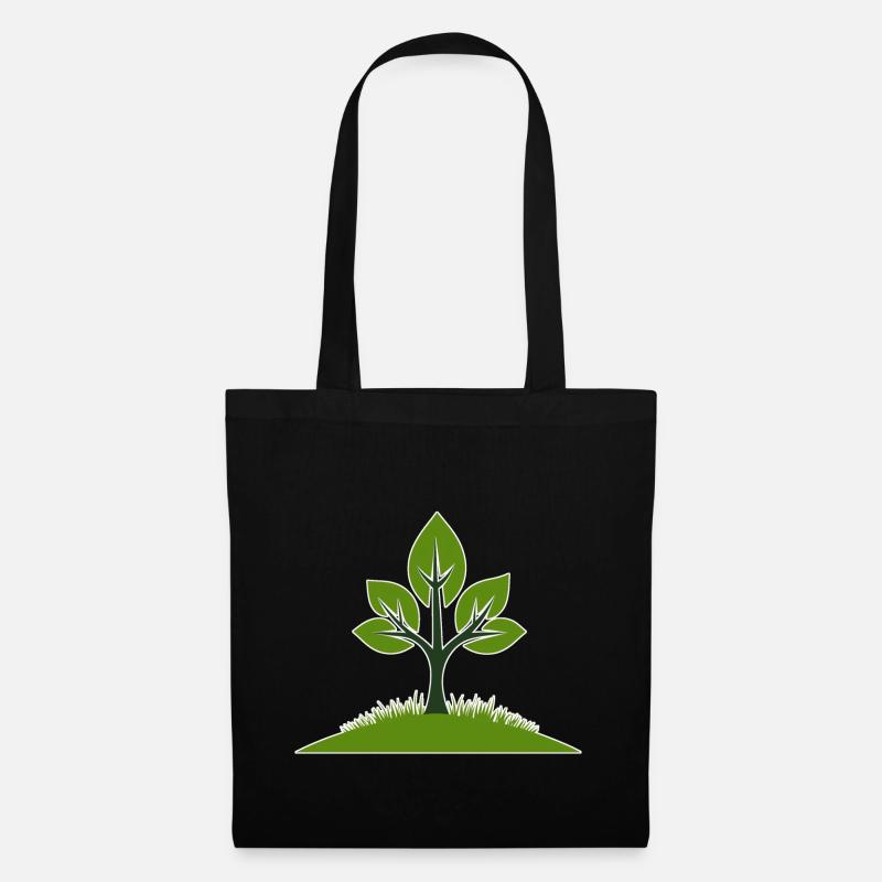 Vivid tree illustration for nature lovers - Tote Bag - black