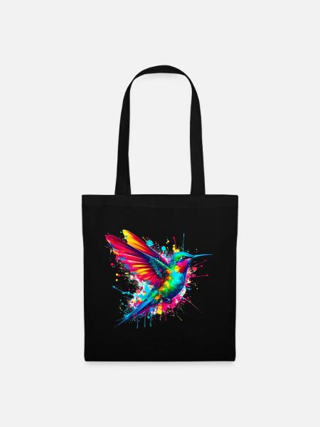 Kolibri - Stoffbeutel - Schwarz