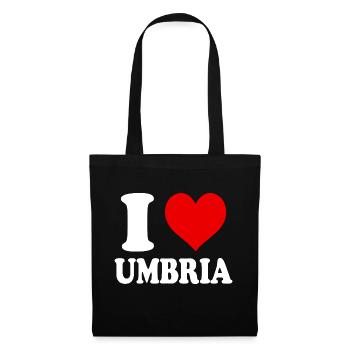 I Love Umbria Region Italy City Heart Funny - Tote Bag - black - Front