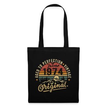Anniversaire Juin 1974 Juin 1974 Juin 1974 - Sac en tissu - noir - Devant