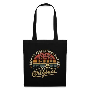 Juillet 1970 Juillet 1970 Anniversaire Juillet 1970 - Sac en tissu - noir - Devant