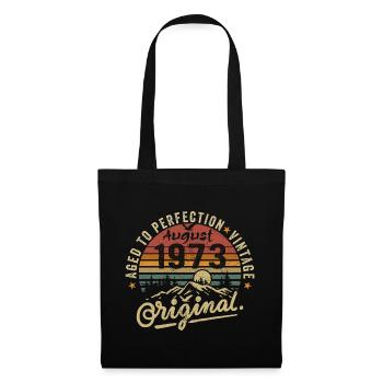 Anniversaire 1973 Millésime Août 1973 Cadeau 1973 - Sac en tissu - noir - Devant