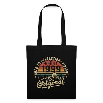 Anniversaire 1999 Millésime Août 1999 Cadeau 1999 - Sac en tissu - noir - Devant
