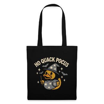 Magician Rubber Duck with Funny Saying Motif - Tote Bag - black - Front
