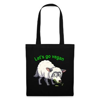 Wolf_in_schaapskleren - Sac en tissu - noir - Devant