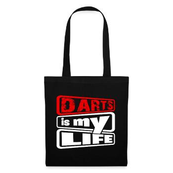 Dart, Darts c’est ma vie 2 - Sac en tissu - noir - Devant