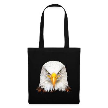 Pygargue à tête blanche - Sac en tissu - noir - Devant